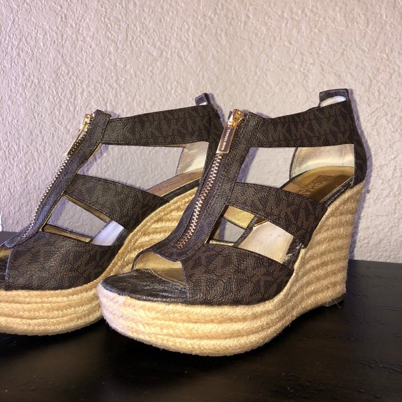 MICHAEL Michael Kors Damita Platform Wedge Sandals - Picture 1 of 6